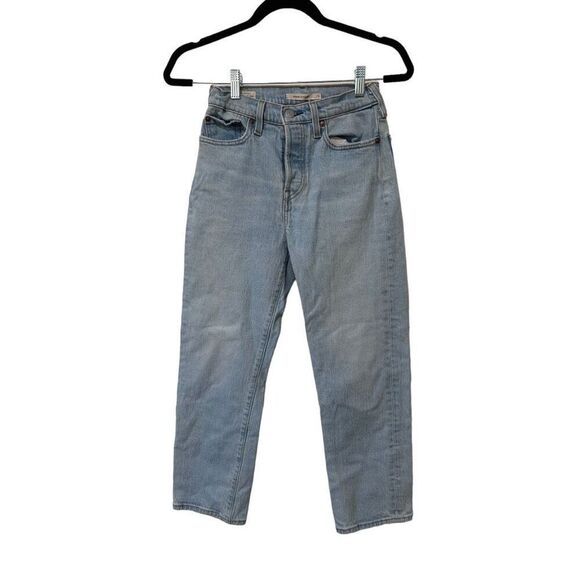 Levi's Premium Vintage High Rise Button Fly Wedgie Straight Jeans Size 26 - Picture 1 of 15